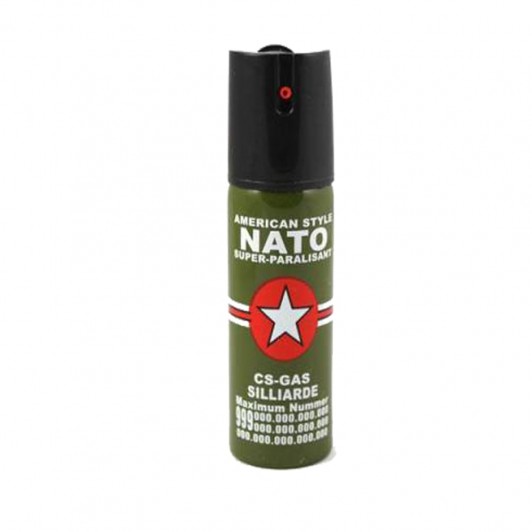 Spray autoapărare NATO cu jet, propulsie puternică, 60 ml Spray autoapărare NATO cu jet, propulsie puternică, 60 ml
