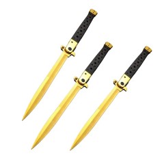 Set 3 Bricege tip Stiletto, deschidere manuala, 33 cm, lama metalica aurie