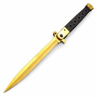 Set 3 Bricege tip Stiletto,  deschidere manuala, 33 cm, lama metalica aurie