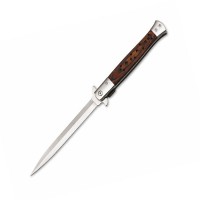 Set 2 Bricege tip Stiletto, deschidere manuala, lungime 33 cm, lama metalica, maro, lemn Set 2 Bricege tip Stiletto, deschidere manuala, lungime 33 cm, lama metalica, maro, lemn