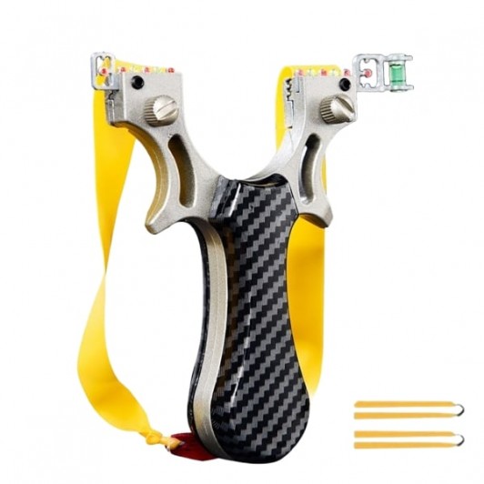 Praștie profesională din aluminiu, mâner ergonomic imitatie carbon, prindere rapidă, 12 cm Praștie profesională din aluminiu, mâner ergonomic imitatie carbon, prindere rapidă, 12 cm