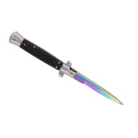 Cuțit pliabil cu arc,  design italian clasic, husă inclusă, 22 cm, multicolor