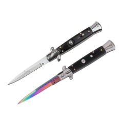 Set doua bricege cu arc, DEPOX®, design italian clasic, 22 cm, multicolor/negru