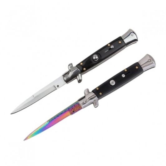 Set doua bricege cu arc, DEPOX®, design italian clasic, 22 cm, multicolor/negru Set doua bricege cu arc, DEPOX®, design italian clasic, 22 cm, multicolor/negru