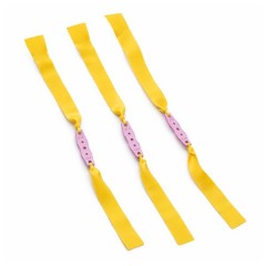 Set 3 benzi de schimb pentru praștie,  , cauciuc plat premium, galben, 0.5 mm