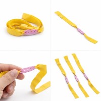 Set 5 benzi de schimb pentru praștie,  cauciuc plat premium, galben,0.5 mm