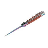 Set doua cutite pliabile cu arc,  oțel inoxidabil 420, deschidere automată, 22 cm