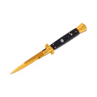 Set doua bricege, DEPOX®, finisaj auriu – design italian clasic, husă inclusă, 22 cm, auriu/multicolor Set doua bricege, DEPOX®, finisaj auriu – design italian clasic, husă inclusă, 22 cm, auriu/multicolor