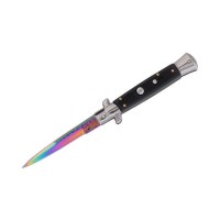 Set doua cutite pliabile cu arc, DEPOX®, design italian clasic, husă inclusă, 22 cm, multicolor Set doua cutite pliabile cu arc, DEPOX®, design italian clasic, husă inclusă, 22 cm, multicolor