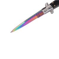 Set doua cutite pliabile cu arc, design italian clasic, husă inclusă, 22 cm, multicolor Set doua cutite pliabile cu arc, design italian clasic, husă inclusă, 22 cm, multicolor