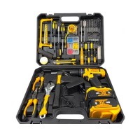 Masina de gaurit si insurubat, bormasina autofiletanta 8AH, DEPOX®, 2 acumulatori 48V, 120 accesorii