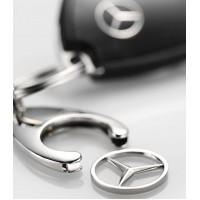 Set de doua brelocuri de chei DEPOX, Mercedes, 7.5 cm, metal, argintiu