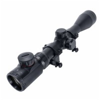 Set Luneta Airsoft si Inele de montura, TRIMEX PRO 3-9x40 EG, Reticul Iluminat, Zoom Variabil 3-9x