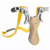 Prastie cu laser, metalica, 11.5 cm, cu boloboc, maner lemn, bej