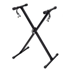 Stativ pentru Orga, Reglare Inaltime De La 65 cm La 96 cm, Constructie Rezistenta, Negru