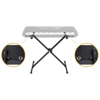 Stativ pentru Orga, Reglare Inaltime De La 65 cm La 96 cm, Constructie Rezistenta, Negru