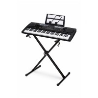 Orga electronica si stativ DEPOX®, intrare USB, mini-microfon, suport partitura inclus, negru Orga electronica si stativ DEPOX®, intrare USB, mini-microfon, suport partitura inclus, negru