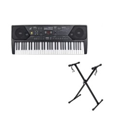 Orga electronica si stativ DEPOX®, 61 clape, 5 octave si microfon