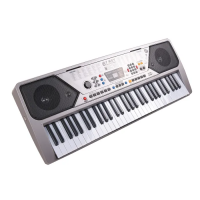 Orga electronica si stativ, intrare USB, mini-microfon, suport partitura inclus, argintiu Orga electronica si stativ, intrare USB, mini-microfon, suport partitura inclus, argintiu
