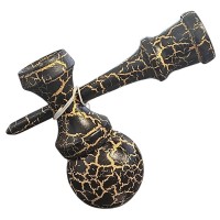 Kendama X Originala, Profesionala, DEPOX®, Cracked, Lemn, 18 cm, Negru/Auriu Kendama X Originala, Profesionala, DEPOX®, Cracked, Lemn, 18 cm, Negru/Auriu