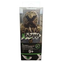 Kendama X Originala, Profesionala, Cracked, Lemn, 18 cm, Negru/Auriu
