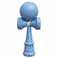 Kendama X Originala, Profesional, Cracked, Lemn, 18 cm, Albastru/Alb Kendama X Originala, Profesional, Cracked, Lemn, 18 cm, Albastru/Alb
