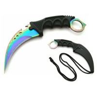 Cutit de vanatoare, Rainbow Fade, 19 cm, otel, multicolor Cutit de vanatoare, Rainbow Fade, 19 cm, otel, multicolor