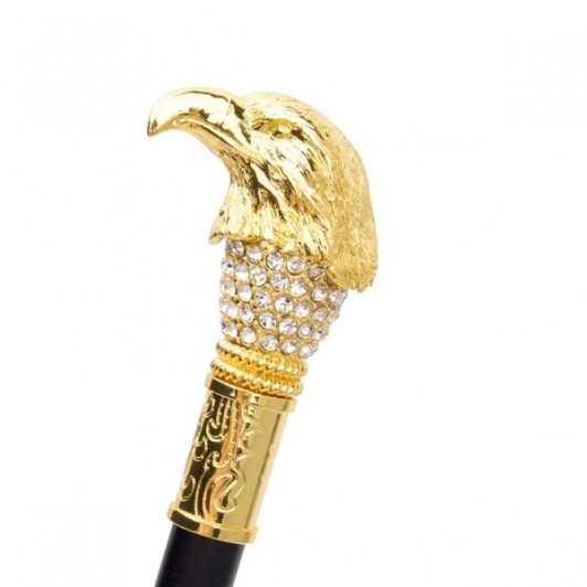 Baston de mers, decorativ, DEPOX®, Vultur, metalic, 90 cm, negru