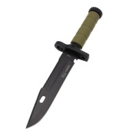 Set de doua cutite cu amnar si ascutitor , 32 cm DEPOX® , teaca multifunctionala, verde military