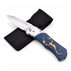 Cutit automat, DEPOX®, design compact, 24 cm, bleumarin Cutit automat, DEPOX®, design compact, 24 cm, bleumarin