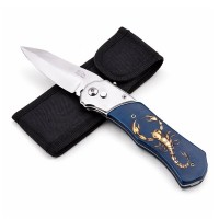 Set de doua cutite automate, DEPOX®, design compact, 24 cm,husa inclusa, bleumarin/negru Set de doua cutite automate, DEPOX®, design compact, 24 cm,husa inclusa, bleumarin/negru