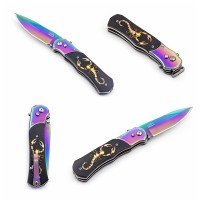 Set doua cutite automate, DEPOX®, design compact, 24 cm, multicolor