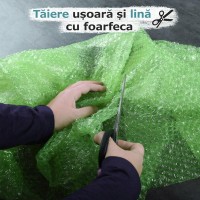 Folie cu bule de aer mici 10 mp, verde