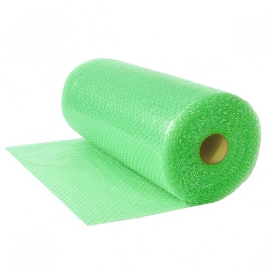 Folie cu bule de aer mici, DEPOX®, 100 mp, verde