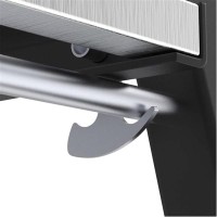 Scara pliabila aluminiu 5 trepte, antiderapanta, compacta, negru, 157 cm