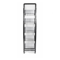 Scara pliabila aluminiu 5 trepte, antiderapanta, compacta, negru, 157 cm
