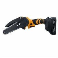 Fierăstrău mini cu lanț, 36V, DEPOX®, 2 acumulatori, 2 lanțuri, LED, negru/galben Fierăstrău mini cu lanț, 36V, DEPOX®, 2 acumulatori, 2 lanțuri, LED, negru/galben