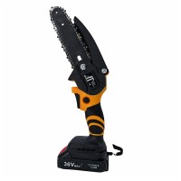 Fierăstrău mini cu lanț, 36V, DEPOX®, 2 acumulatori, 2 lanțuri, LED, negru/galben