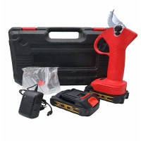 Foarfeca electrica cu 2 Acumulatori, Fără Fir, DEPOX®, Lamă Otel Carbon, 5000 mAh, Roșu Foarfeca electrica cu 2 Acumulatori, Fără Fir, DEPOX®, Lamă Otel Carbon, 5000 mAh, Roșu