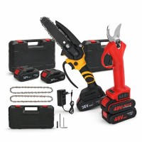 Set Foarfeca Electrica 48V + Mini Fierastrau Electric 36V, DEPOX®, Kit Profesional pentru Gradina, m Set Foarfeca Electrica 48V + Mini Fierastrau Electric 36V, DEPOX®, Kit Profesional pentru Gradina, m