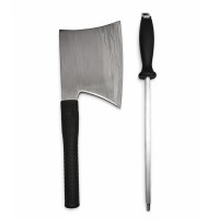 Set cutite profesionale macelarie 8 piese, DEPOX®, otel inoxidabil, multicolor