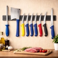 Set profesional măcelărie 8 piese,  DEPOX®, cutite din otel inoxidabil cu carbon, pentru dezosare și