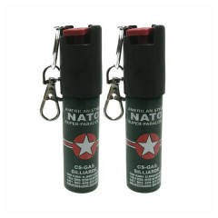 Set 2 x Mini Spray Paralizant NATO, DEPOX®, tip breloc, propulsie jet, 20 ml Set 2 x Mini Spray Paralizant NATO, DEPOX®, tip breloc, propulsie jet, 20 ml