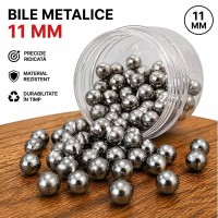 Bile metalice pentru prastie DEPOX®, 11 mm, 100 buc