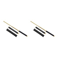 Set doua bastoane telescopice pliabile, DEPOX®, 65 cm, maner antiderapant, husa inclusa