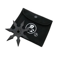 Set doua stele de aruncat DEPOX®, 7 colturi, metalic, negru, 9.5 cm Set doua stele de aruncat DEPOX®, 7 colturi, metalic, negru, 9.5 cm