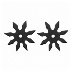 Set doua stele de aruncat DEPOX®, 8 colturi, metalic, negru, 10 cm Set doua stele de aruncat DEPOX®, 8 colturi, metalic, negru, 10 cm