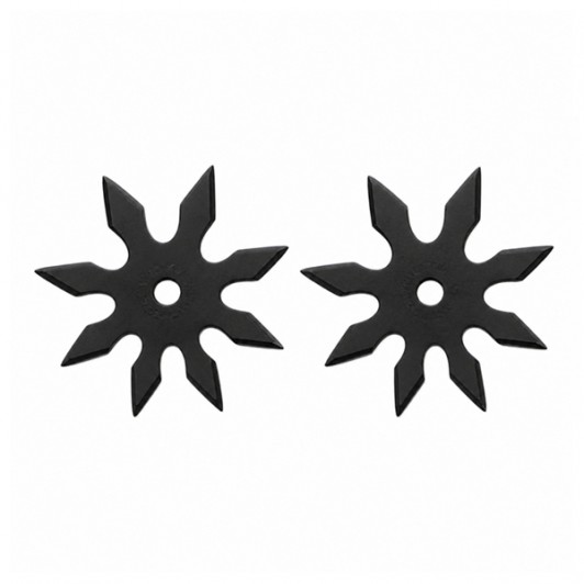 Set doua stele de aruncat DEPOX®, 8 colturi, metalic, negru, 10 cm Set doua stele de aruncat DEPOX®, 8 colturi, metalic, negru, 10 cm