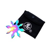 Set doua stele de aruncat DEPOX®, 8 colturi, metalic, multicolor, 10 cm Set doua stele de aruncat DEPOX®, 8 colturi, metalic, multicolor, 10 cm