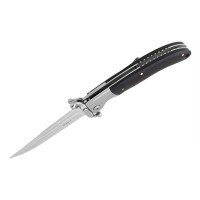 Set doua bricege pliabile DEPOX®, lamă din oțel inoxidabil 420, mâner lemn și metal, 23.5 cm, negru